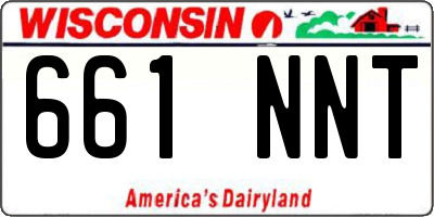 WI license plate 661NNT