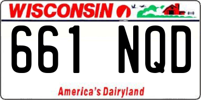 WI license plate 661NQD