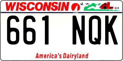 WI license plate 661NQK