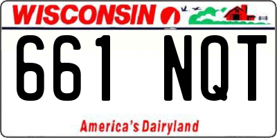 WI license plate 661NQT