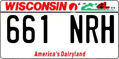 WI license plate 661NRH
