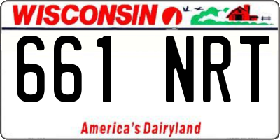WI license plate 661NRT