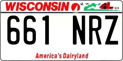 WI license plate 661NRZ