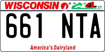 WI license plate 661NTA