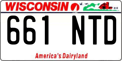 WI license plate 661NTD