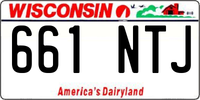WI license plate 661NTJ