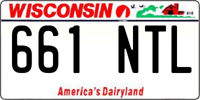 WI license plate 661NTL