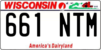 WI license plate 661NTM