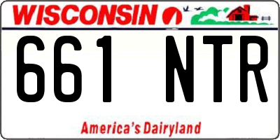 WI license plate 661NTR