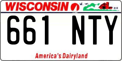 WI license plate 661NTY