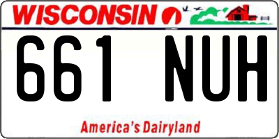 WI license plate 661NUH