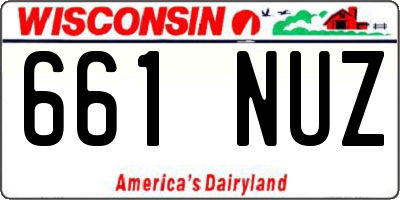 WI license plate 661NUZ