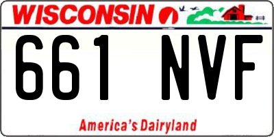 WI license plate 661NVF