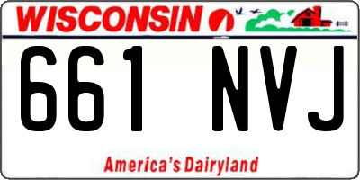 WI license plate 661NVJ