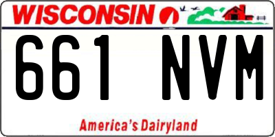 WI license plate 661NVM