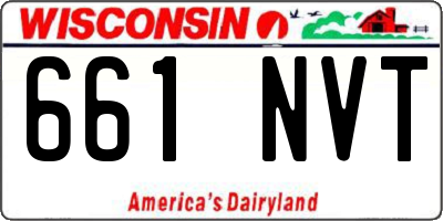 WI license plate 661NVT