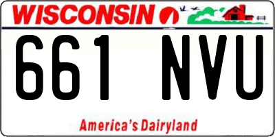 WI license plate 661NVU
