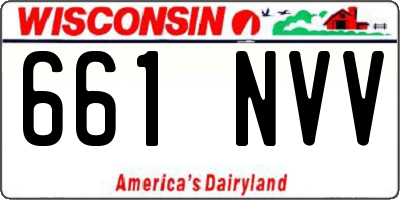 WI license plate 661NVV