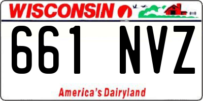 WI license plate 661NVZ