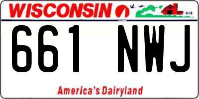 WI license plate 661NWJ