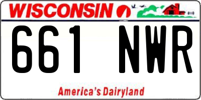 WI license plate 661NWR