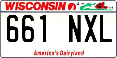 WI license plate 661NXL