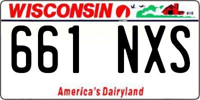 WI license plate 661NXS
