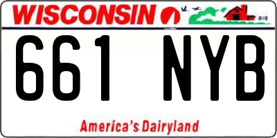 WI license plate 661NYB