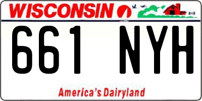 WI license plate 661NYH