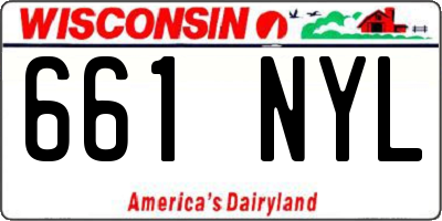 WI license plate 661NYL
