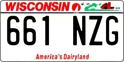 WI license plate 661NZG
