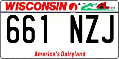 WI license plate 661NZJ