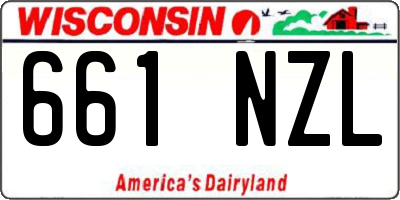 WI license plate 661NZL