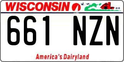 WI license plate 661NZN