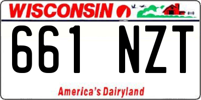 WI license plate 661NZT