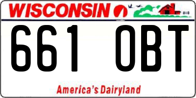 WI license plate 661OBT