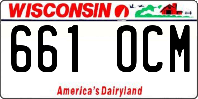 WI license plate 661OCM