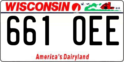 WI license plate 661OEE