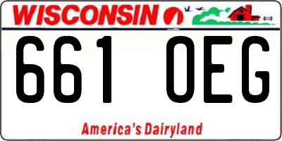 WI license plate 661OEG