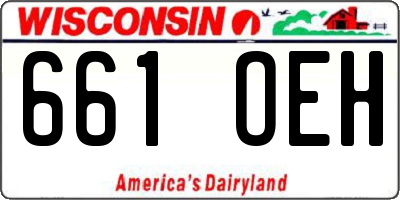 WI license plate 661OEH