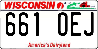 WI license plate 661OEJ