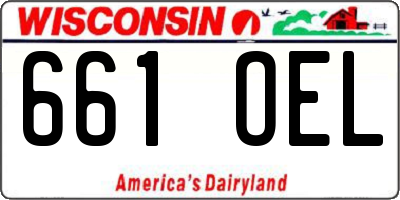 WI license plate 661OEL