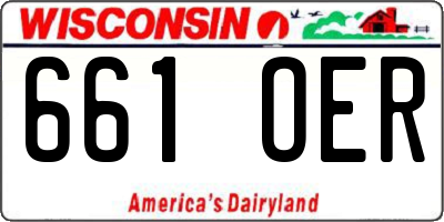 WI license plate 661OER