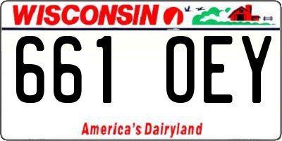 WI license plate 661OEY