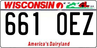 WI license plate 661OEZ