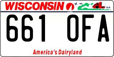 WI license plate 661OFA