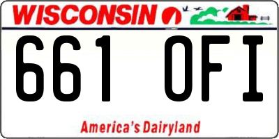 WI license plate 661OFI