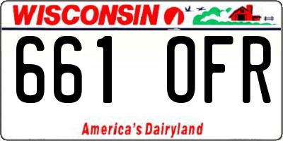 WI license plate 661OFR