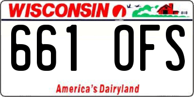 WI license plate 661OFS