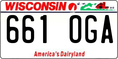 WI license plate 661OGA